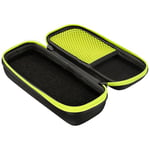 Procase Étui pour Philips OneBlade QP2734, Housee Antichoc pour Rasoir Électrique, QP2734 QP2824 QP6551 QP2530 QP2630 QP2520, avec Poche pour Accessoires -Vert