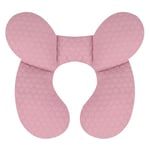 KAKIBLIN Baby Travel Pillow,Upgraded Baby Neck Pillows for Car Seat,Baby Support Pillow,Infant Neck Pillow for Toddler Head and Neck,Newborn Head Support for Car Seat,Pushchair (Pink)