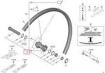 Napa-akseli Shimano WH-M8000-TL-F15-B-29