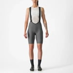 Castelli Espresso W DT Bibshorts til Kvinner i Metallgrå - Størrelse X-Small