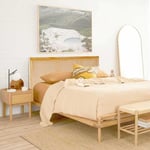 Tête de lit en rotin naturel-bois 160 x 2,5 x 70 cm honokaa - Naturel - Lúzete