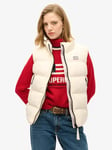 Superdry Sports Puffer Gilet, Off White