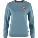 Fjällräven 1960 Logo Badge Sweater Women sweatshirt Dawn Blue-543 XL - Fri frakt