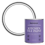 Rust-Oleum White Water-Resistant Kitchen Tile Paint in Gloss Finish - Cotton (White) 750ml