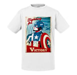 T-Shirt Enfant Captain America Vintage Super Heros