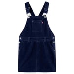 Robe salopette pour enfants velours c�tel� bleu marine 116