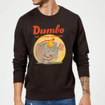 Sweat Homme Flin Eléphant Vintage Dumbo Disney - Noir - L - Noir