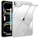 TiMOVO Coque Transparente pour iPad Pro 11 Pouces (M4) 2024, Étui Mince & Légère en TPU, Couverture de Protection Arrière Transparente pour iPad Pro 11 Pouces, Transparent