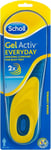 Scholl Men’S Gel Activ Everyday Shoe Insoles, UK Size 7 to 12, Foot Fatigue