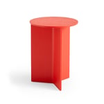 HAY - Slit Table Wood Round High Candy Red - Sofabord - Rød - Tre