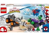 Lego Marvel Spider-Man Hulk Vs Rhino - 4 St Fordonskrockar (10782)