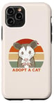 iPhone 11 Pro ADOPT A CAT Funny Possum Opossum Street Cats Cute Kitty Meme Case