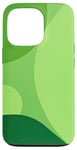 Coque pour iPhone 13 Pro Design abstrait vert minimaliste