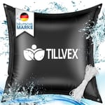 tillvex® Lot de 3 coussins de piscine pour l'hiver XXL 120 x 120 cm | Coussins d'air avec kit de réparation - Coussin d'hiver avec valve de sécurité - Double couture