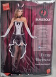 SMIFFY'S BUNNY BURLESQUE FANCY DRESS 43883 LADIES SIZE SMALL 8 - 10