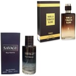 Men's Perfume Savage 100ml EDP Mens Aftershave Designer Fragrance for him 2 Pack