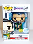 Marvel Avengers Endgame Loki with Tesseract GITD 747 LE Funko + Protector Xmas