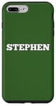 Coque pour iPhone 7 Plus/8 Plus Stephen Médaille avec inscription « Big White Text » personnalisable au dos assorti