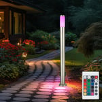 Luminaire d'extérieur à LED pour lampadaire d'éclairage de jardin en ACIER INOXYDABLE DIMMER avec TÉLÉCOMMANDE