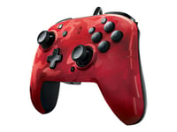 Pdp Faceoff Deluxe+ Audio Wired Controller - Håndkonsoll - Kablet - Rød Camo - For Nintendo Switch