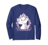 Disney The Aristocats Cute Marie Demure Sketch Chest Frame Long Sleeve T-Shirt