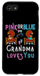 Coque pour iPhone SE (2020) / 7 / 8 Rose ou bleu Grandma Loves You Granny Nana Mimi Grandmother