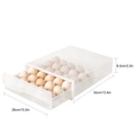 Kitchen Food Egg Storage Box Refrigerator Drawer Egg Box [Drawer Double UK