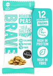 BRAVE Roasted Peas Delicious Healthy Snacks Vegan High In Plant Protein Fibre L