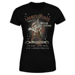 T-Shirt Femme Wile E Coyote Guitar Arena Tour Looney Tunes - Noir - S - Noir