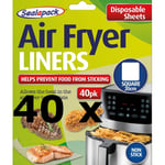 Air fryer liners  x 40 Sealapack Non stick white 20cm Air Frier liner Disposable