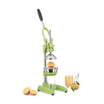 Relaxdays Presse-agrumes manuel inox Premium Presse-fruits levier Z8 inox professionnel orange, vert