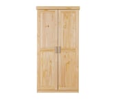 Armoire 2 portes HAKON en Bois Massif naturel