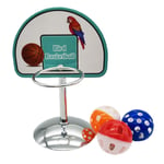 unknow Pet Parrot Basketball Hoop Props Parakeet Bells Balls Puzzle Game Chew Play Toys By A-LAOWENG
