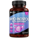 Myo-Inositol PCOS Supplement - Myo-Inositol 120 Tablets + Folic Acid, B12 & Chromium