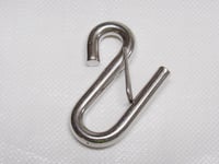 Long Arm S Hook Stainless Steel with Safety Latch 11MM (Marine Utensil Hanging)