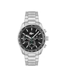 Lacoste Chronograph Quartz Watch for Men Boston Collection with Stainless Steel Bracelet - 2011347