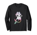 Pirate Mermaid Cat Cats Lover Kitten Pet Owner Long Sleeve T-Shirt