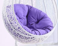 GDYZDI Ronde Swing Coussin Fauteuil Chaise De Rotin Swing Nid,Rond Antidérapant Coussin De Siège Balançoire Confortable Accueil Et Yard-AV-Diamètre105cm(41pouce)