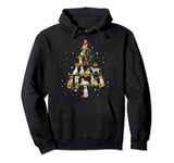 Labrador retriever Christmas Tree Santa Funny Dog Lover Pullover Hoodie