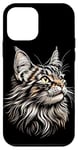 Coque pour iPhone 12 mini Maine Coon Chat Cat Amoureux des Chats Maine Coon Doux