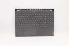 Lenovo Legion 7-16ITHg6 Keyboard Palmrest Top Cover Czech Grey 5CB1D05141