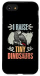 Coque pour iPhone SE (2020) / 7 / 8 I Raise Tiny Dinosaurs Perroquet gris africain ornithologie rétro