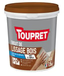 Enduit Lissage bois pâte en pot de 1,5 kg blanc Toupret