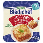 Plat Bébé Dès 15 Mois, Lasagne À La Bolognaise Bledichef Bledina - Le Pot De 230g