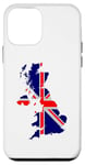 Coque pour iPhone 12 mini Drapeau carte du Royaume-Uni