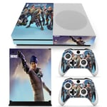 Kit De Autocollants Skin Decal Pour Console De Jeu Xbox One S Corps Complet Fortnite Fortnite, T1tn-Xboxones-1416