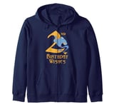 Disney Aladdin Genie 2nd Birthday Wishes Zip Hoodie