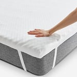 Pikolin Home Surmatelas en Mousse viscoélastique Multi-Zones épaisseur 7 cm, pour lit de 80, déhoussable et Respirant, 80 x 190 cm