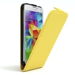 Case for Samsung Galaxy S5 / Neo Flip Case Protection Cover Yellow