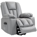 Rootz TV-stol med uppresningshjälp - Liggstol - Lyftstol - Ultimate Comfort - Justerbar lutning - 8-punktsmassage - 96cm x 94cm x 106cm